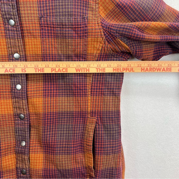 Duluth Trading Co. Folklore Flannel Quilt Insulated Shirt Jacket Plaid Large - Picture 3 of 10